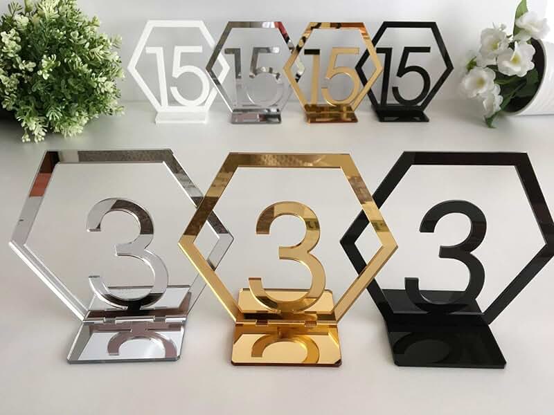 Номерки из акрила